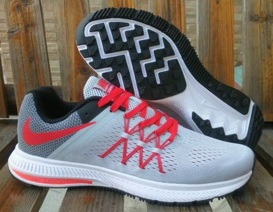 Mens Nike Zoom Winflo 3 Light Grey Red 40-45 Outlet Store
